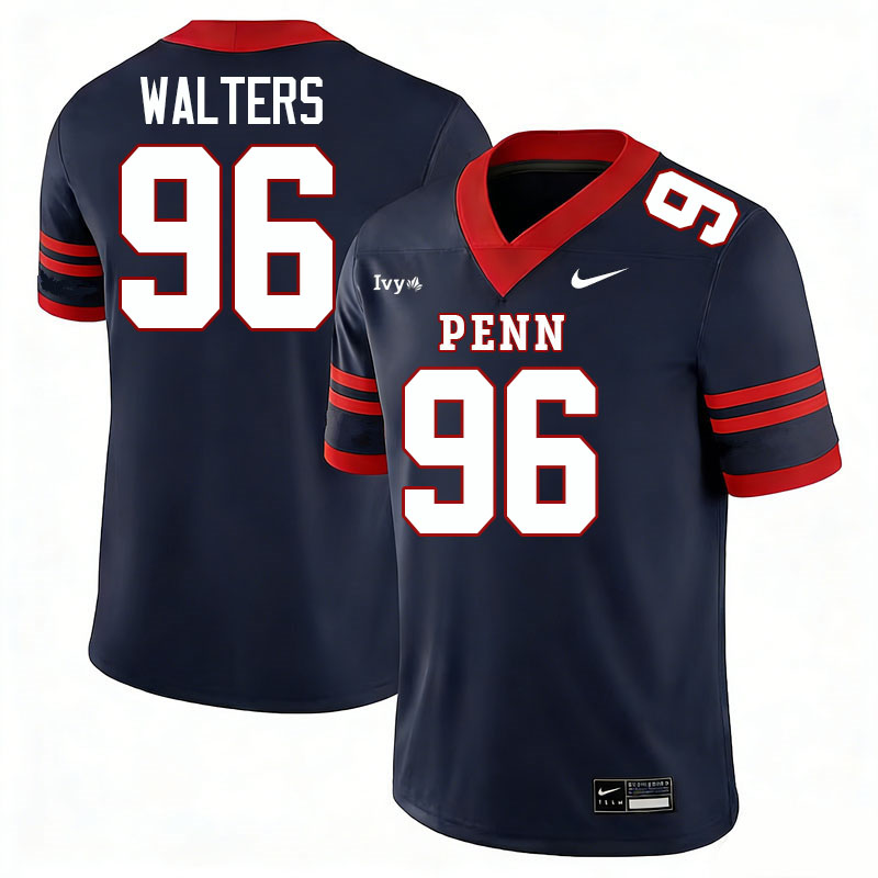 Pennsylvania Quakers #96 Mason Walters College Football Jerseys,Uniforms Stitched-Navy